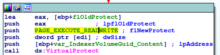 Fig. 12: Changing permissions of content of IndexerVolumeGuid