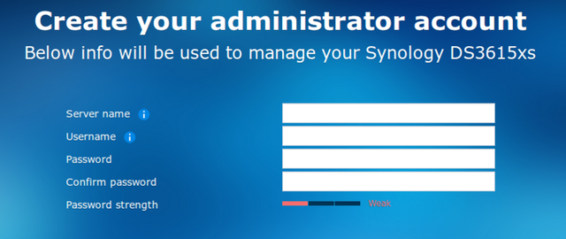 Fig. 5: Create admin account