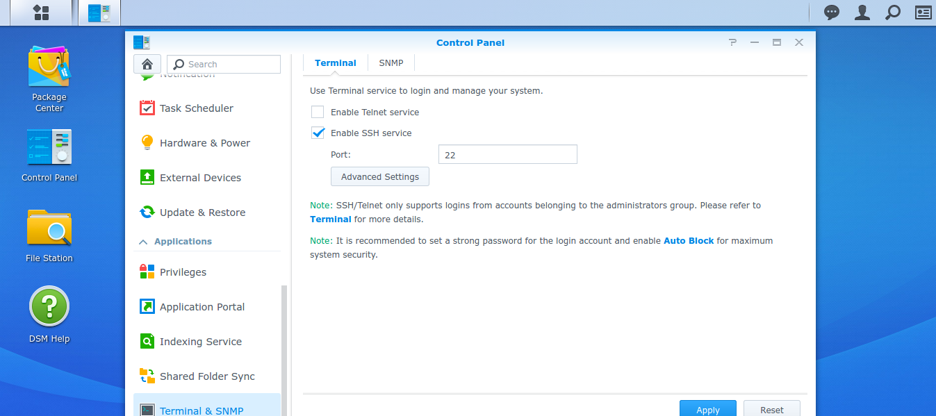 what port to open to use windows terminal services